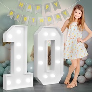 Marquee Numbers Large 10th-Birthday Decorations: 3ft Light Up Number 10 Birthday Decoration for Boy 