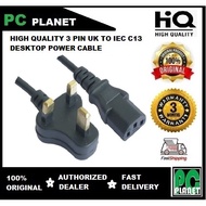 HIGH QUALITY 3 PIN UK TO IEC C13 DESKTOP POWER CABLE