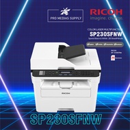 -ส่งฟรี- Ricoh SP230sfnw เครื่องปริ้นเตอร์เลเซอร์ Print Scan Copy Fax Wifi Duplex Network ประกัน3ปี onsite Service