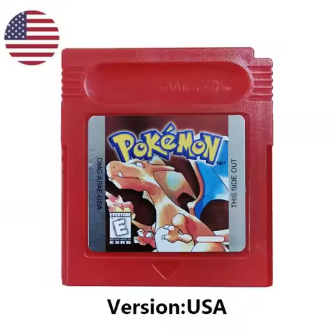 58styles Pokemon Red Blue Crystal Golden Green Silver Yellow GBC Game Card 16 Bit Video Game Cartrid
