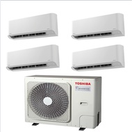 Toshiba (Inv) R32 5 ticks System 4 RAS-4M41U2ACVG-SG/RAS-M10U2KCVG X 3 + RAS-M24U2KCVG