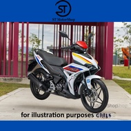 VOGE FR150 Gundam White Putih RAPIDO Coverset Body Cover Fr150 Sticker Tanam Stripe