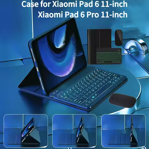 case for Xiaomi Mi Pad 6 11Inch,Detachable Bluetooth Keyboard cover for Xiaomi Mi Pad 6 Pro 11Inch K