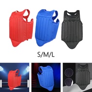 [Kesoto1] Unisex Karate Chest Protector Taekwondo Protection Vest Ribs Protector Mma Muay