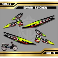 HONDA SUPRA X Motorcycle Striping Stickers Racing Variation Stickers 79 - 86