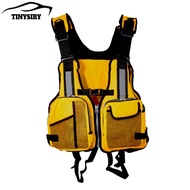 Safety Sign Life Waistcoat Safety Sign Life Vest Buoyant Multi-pocket Fishing Waistcoat with Adjusta