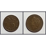 Netherlands Coin, 5 Cents 1948.