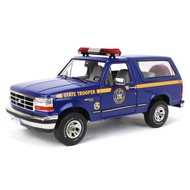 1996 Bronco XLT Dark Blue New York State Police Artisan Collection 1/18 Diecast Model Car by Greenli