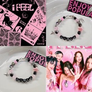 Gidle Album Derivative Bracelet Pink Black Support Bracelet Merchandise gidle Attribute Bracelet Gir