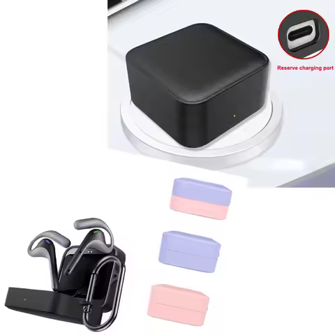 Silicone Soft Case for Timekettle W4 Pro Headphone Shockproof Shell Case Protective Sleeve Black Pur