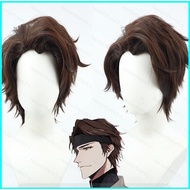 Anime Bleach Aizen Sousuke Cosplay Wig Woman Man Hair Hairpiece Heat Resistant Wigs Halloween Party