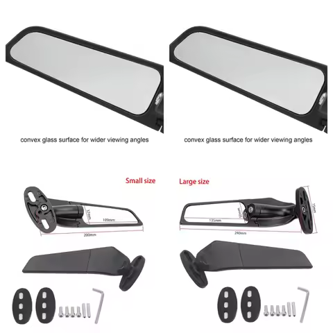 Wind Wing Rearview Mirror Rear View Mirrors For Yamaha YZFR1 YZFR3 YZFR6 YZFR15 YZFR25 YZFR125 YZF R