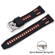 Dây đeo đồng hồ cao su silicon mật độ cao 20mm 22mm dây đeo tháo nhanh đồng hồ cao su thiết kế hai m