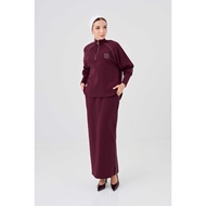 🇸🇬 She Dazzle Avenna Skirt set in Burgundy