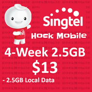 Singtel Prepaid $13 4-week 2.5GB Local Data / Topup / Renew