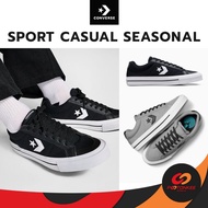 CONVERSE SPORT CASUAL SEASONAL COLOR OX BLACK Sneakers Converse Shoes Original