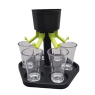 STMQM 6 Shot Glass Games Dispenser Wine Whisky Beer Wine Liquor Dispenser Bar Accessories Party Games Drinking Tools Gla