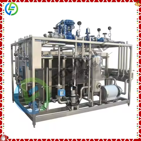 Customized 500L 1000L Plate Pipe Type Sterilization Pasteurization Small Milk Beverage Juice Pasteur