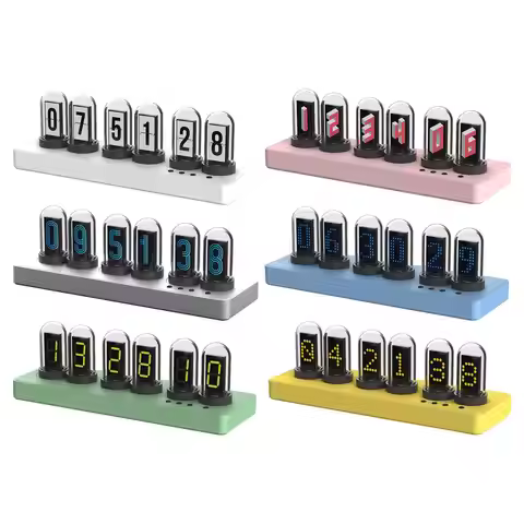 Nixie Tube Clock Glow Tube Clock Birthday Gift DIY Analog Digital Tube Clock