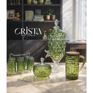 Crista Home 3.3L Diamond Pattern Glass Bottle with Spout - 5 colors -60244