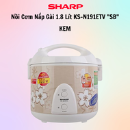 Nồi Cơm Điện Sharp KS-NR181STV SS - 1.8 Lít - nồi cơm diện 1.8 lít - 700W tiết kiệm điện-lòng nồi ch