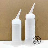 Salon Applicator Measuring Translucent Plastic Bottle Cold Wave Lotion Pump Bottle Shampoo Dispenser