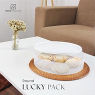 [ MONO ] ROUND LUCKY PACK/ FOOD STORAGE BOX ROUND FOOD BOX FOOD STORAGE BOX