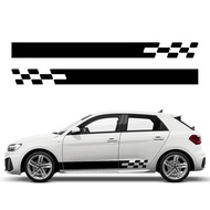 Car Graphics Racing Stripes Sticker Side Door Vinyl Decal Auto Accessories For Audi A1 8X GB 8XF 8XA