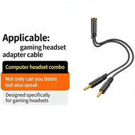 GB Headphone Splitter Microphone Music Y Splitter Adapter Stable Communication