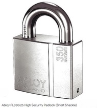 ABLOY FINLAND Original Heavy Duty Gate Door Padlock Long Shackle 72mm PL 350/50 | PL 350/25 -TFM-