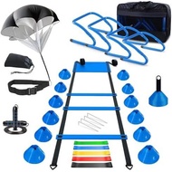 Haootadiy Agility Training Equipment, Football Training Equipment Includes 20FT Agility Ladder,4 Adj