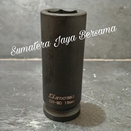 MATA Long impact Socket bit 1/2" DR 19mm 6pt Socket 19 MM Long shock wrench