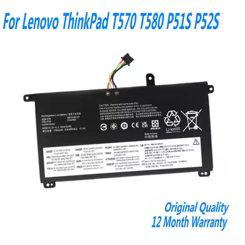 15.2V 32WH 01AV493 Laptop Battery For Lenovo ThinkPad T570 T580 P51S P52S SB10L84121 00UR890 00UR891