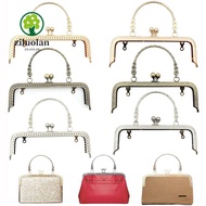 ZILUOLAN Purse Frame Kiss Clasp, Metal 20CM Purse Clasp Frame, Vintage Purse Frame Bag Making