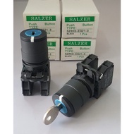 SALZER 22MM KEY SELECTOR SWITCH 2 / 3 POSITION