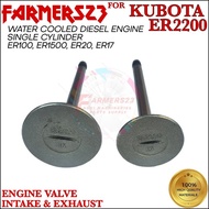 ๑Engine Valve Kubota Er2200, Er1500, Er100, Er20, Er17 Intake and Exhaust Set