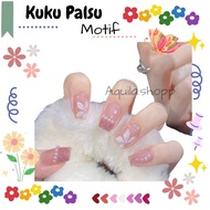 Plain False Nails / 3D Nail Art Fake Nails 24 Pcs / False Nails Nail Art