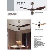 Rebano X3-5inch / X6-66inch / RS5-48inch / Pine Wood/ Dark Wood/ DC Motor/ 2022 New Design Ceiling Fan