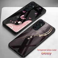 Glossy Glass Case Samsung A16 A15 A14 A13 A12 A06 A05 A05S A04 A03 A21 A22 A23 A24 A25 A36 - K85