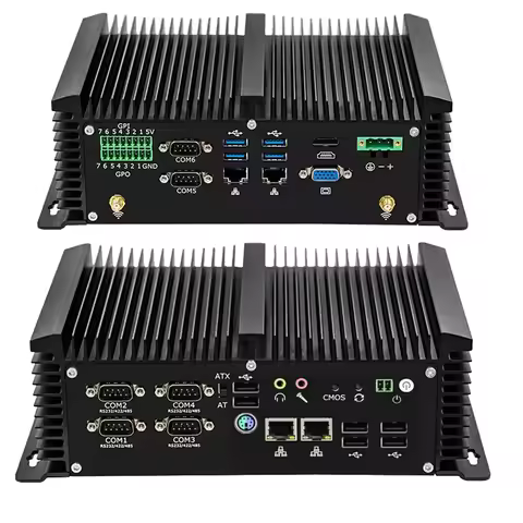 Fanless Industrial Mini PC 4x 2.5G LAN 6x COM RS232/485 11Th Gen Core i7 1195G7 i5 1135G7 4G/WiFi Au