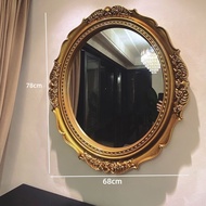 European style bathroom mirror retro dressing table makeup mirror retro photo frame wall mounted dec