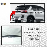 LIST OF RAIZE ROCKY 2021 REAR GRILL