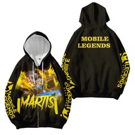 NEW Fashion Mobile Legends Anime Women/Men's Sport Hoodies Graphic Printed Casual COSPLAY Costume Jacket Sweatshirts with Zipper