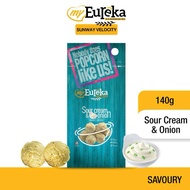Eureka Sour Cream &amp; Onion Popcorn Aluminium Pack 140g