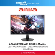 AIWA MF2208-A 21.5" VA 100Hz Monitor - HDMI/VGA
