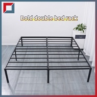Double Iron Art Bed Frame 2 Rice 2.2 Mijia Master Bedroom Iron Bed Simple and Stable Storage Bed Fra