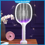 ⚡24H⚡ 2 in 1 Electric Fly Swatter Handheld Fly Killer and Mosquito Trap Lamp Safe Rechargeable for H