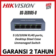 SOHO Value Series: Unmanaged Desktop Switch Plastic, L2 Hikvision DS-3E0105-O