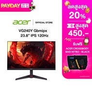 Acer จอคอมNitro Gaming LED 23.8" VG240Y Gbmipx (IPS,120Hz) Black One