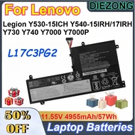11.55V 4955mAh/57Wh L17C3PG2 Battery for Lenovo Legion Y530-15ICH Y540-15IRH/17IRH Y730 Y740 Y7000 Y